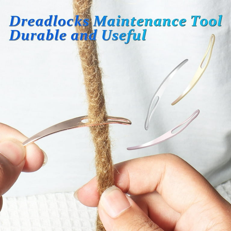 6PCS Dreadlock Crochet Needle for Dreadlocks, Durable 0.75mm Dreadlock  Crochet Hooks for Hair with Interlocking Tool, Excellent for Maintaining  Real