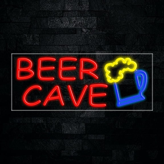Beer Cave-LED Neon Sign 30"L x 12"H #31176