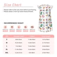 thumbnail image 3 of Vsdgher Hello Summer Chat pour Filles Chemises de Nuit Manches Courtes à Volants Robe de Nuit Pyjama pour Fête Pyjama-Moyen, 3 of 6