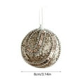 thumbnail image 3 of Bolas Navideñas de Espuma Color Oro Rosa | Adornos Ligeros y Duraderos para Un Ambiente Festivo | Tamaño: 8 Cm | Paquete de 1, 3 of 6