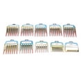 thumbnail image 4 of Peine guía, 10 piezas Peine de posicionamiento de corte de pelo Peine guía para cortapelos Peine límite Durabilidad probada en el tiempo, 4 of 8