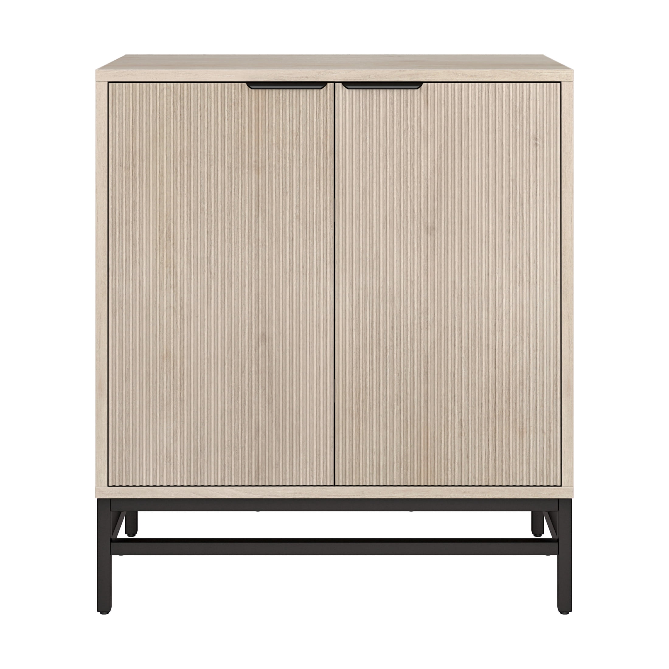 Evelyn&Zoe Modern/Contemporary 28" Wide Alder White Accent Cabinet