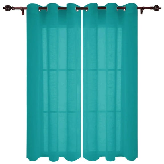 Pure Color Teal Green Window Curtain for Living Room Bedroom Drapes Home Decor Kitchen Blinds Curtai