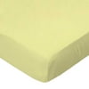 SheetWorld Fitted 100% Cotton Percale Play Yard Sheet Fits BabyBjorn Travel Crib Light 24 x 42, Solid Yellow Woven