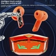 thumbnail image 6 of Earbuds Wireless, Hwkond Wireless Bluetooth Earphones, Gaming Esports, Noise Reduction, High Sound Quality, Cool Breathing Lights, Transparent Compartment Earphones, Orange, Up to 60% Off, 6 of 7
