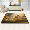 thumbnail image 2 of WOBOGO Yellow Spot Butterfly Carpet Non-Slip Rugs Soft Doormat 36×24in Living Dining Room Bedroom Decorative, 2 of 7