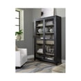 thumbnail image 4 of Bowery Hill Modern 2-Door Wood Accent Cabinet in Black/Warm Gray, 4 of 6