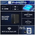 thumbnail image 2 of MSI PRO DP180 Desktop, Intel i7-13700, 16GB RAM, 512GB SSD, Wi-Fi 6E, Win 11 Pro, 2 of 9