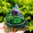 thumbnail image 3 of Decorativa Orgonita Pirámide Amatista Peridoto Sanación Cristal Energía Orgone Artesanía (D) Likrtyny Decoraciones, 3 of 6