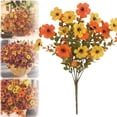 thumbnail image 2 of Cosmug Artificial Flowers Memorial Bouquet Plastic Silk Flowers for Cemetery Grave Outdoor Decoration Home Table Centerpieces Wedding Party Floral Decor 1 Artificial Flower, 2 of 9