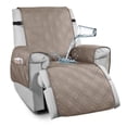 thumbnail image 1 of 2024 100% Waterproof Recliner Chair Covers Anti-Slip Recliner Couch Slipcovers for Reclining Chair with Packets Dogs Chair Cover Furniture Protector  Chocolate, 1 of 8