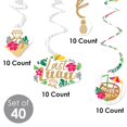 thumbnail image 5 of Big Dot of Happiness Last Luau - Tropical Bachelorette Party and Bridal Shower Hanging Decor - Party Decoration Swirls - Set of 40, 5 of 8