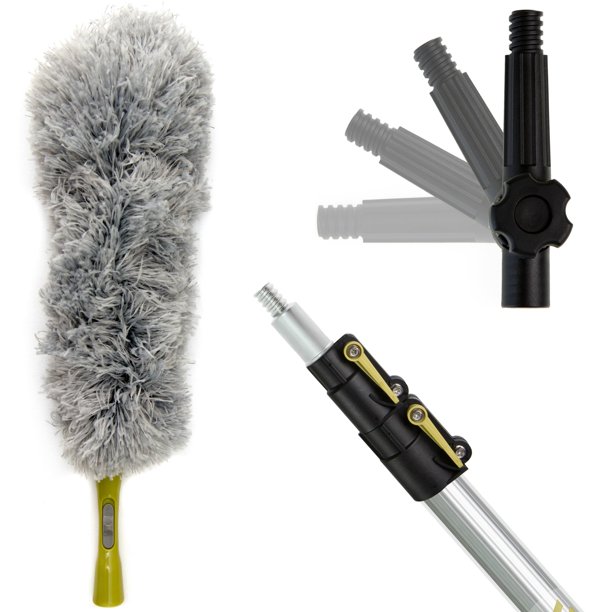 DocaPole 512 Foot Extension Pole + Microfiber Feather Duster // High