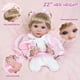 thumbnail image 4 of Aori Lifelike Baby Dolls Real Life Baby Dolls 22 Inch Realistic Girl Todder Dolls with Bunny Toy Doll Set for Girls Age 3+, 4 of 5