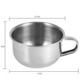 thumbnail image 4 of Wchiuoe Nouvelle Tasse à Raser en Acier Inoxydable pour Homme, Bol, Tasse à Raser, 4 of 8