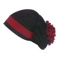 thumbnail image 3 of Chapeau de Mode pour Femmes à Double Ton Floral Bonnet de Chimiothérapie Colorblock Base Hat, 3 of 3