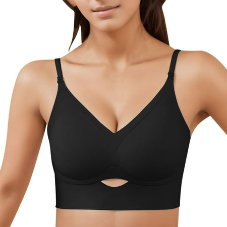 

Women s Bra U Shaped Beautiful Back Underwear Seamless Cropped Chest Gathered Backless Spring Summer Bras For Women