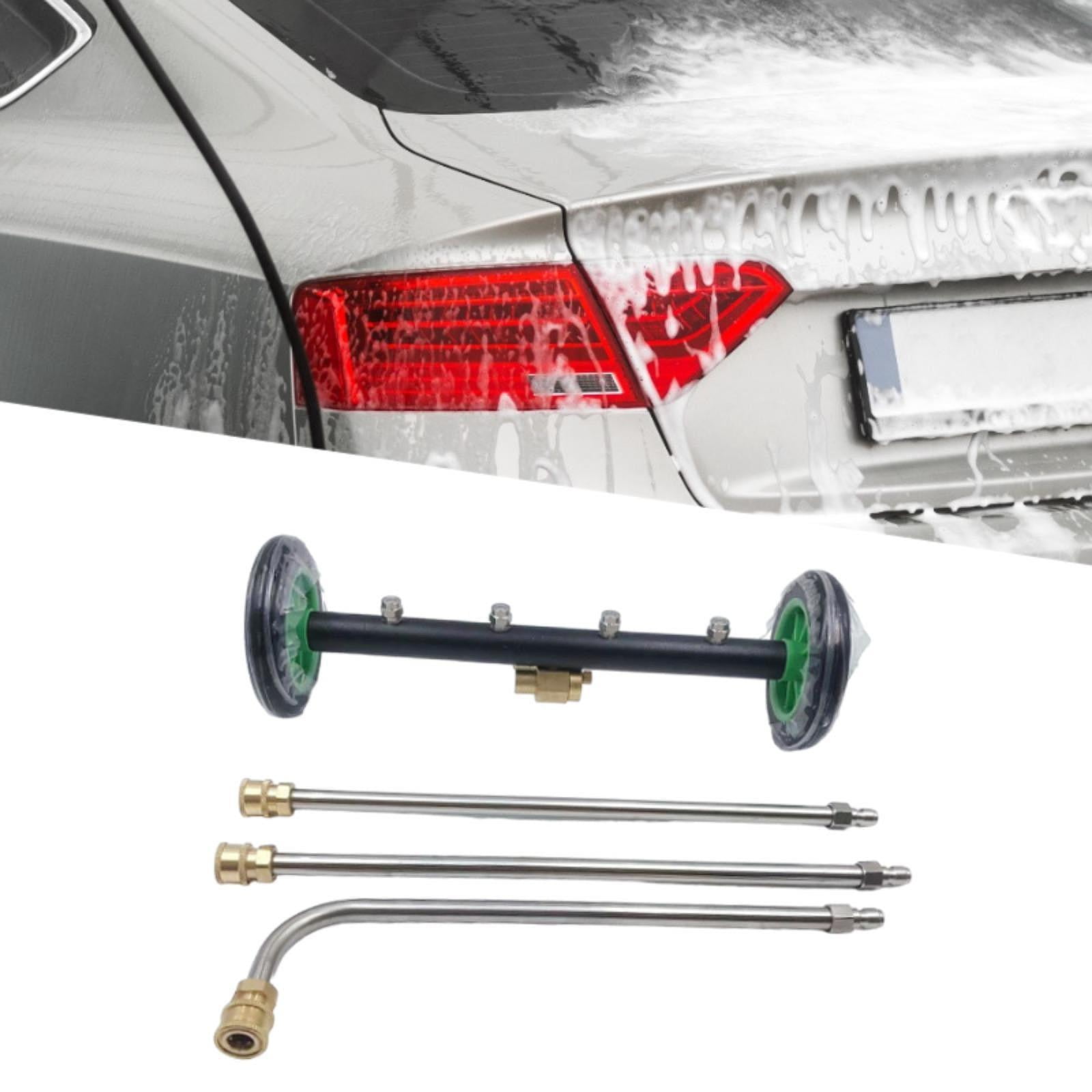 Fzaqwen Undercarriage Cleaner 4 Hole Nozzle Pressure Washer for Patio Truck Vehicles With 3 Poles
