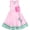 Pink, variant on Girls Dress Pink Flower Tulle Pleated Birthday Party 6 Years
