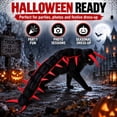 thumbnail image 7 of Centipede Cat Costume 3D Halloween Cosplay Outfit ,Polyester Fabric Forms A Bold Segmented Crawler Look For Felines At Parties Photos And Seasonal Dress Up(Red), 7 of 7