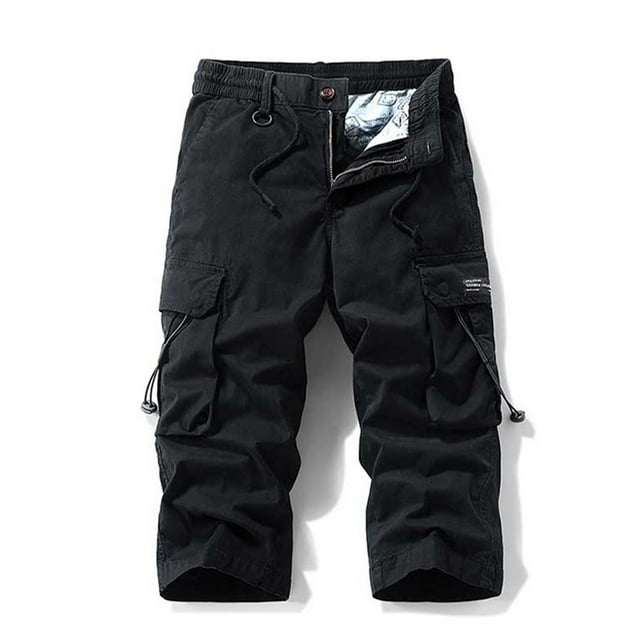 Styesk Mens Shorts Men's Stretch Cargo Shorts Casual Drawstring Classic Summer Short With Multi Pockets