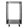 thumbnail image 4 of 19 inch 16U Server Rack Open Frame Rolling Network Data Rack with Casters 4 Post, 4 of 12
