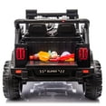 thumbnail image 5 of Funride 24 Volt Ride on Toys, 800W Electric Car for Kids with Remote Control, 4WD/2WD Switchable Power Car Wheels, 2-Seater Ride On Truck with Music, Bluetooth, Black, 5 of 9