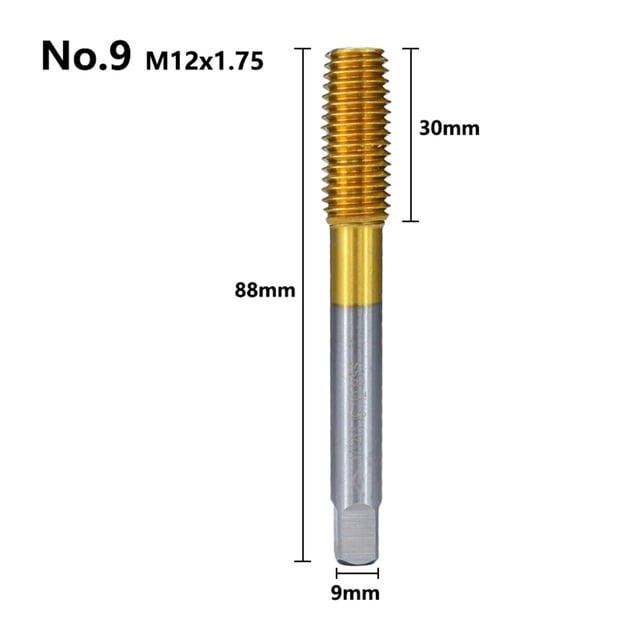 Extrusion Taps M2 M3 M4 M5 M6 M8 M10 M12 Fluteless Forming Machine Taps Metric Screw Thread Tap Drill Metal Threading Tools