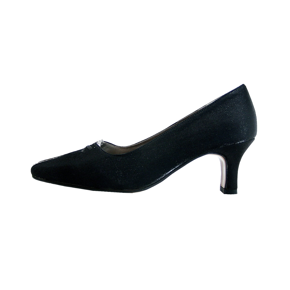 FLORAL Jayla Women's Wide Width Satin Dress Shoes BLACK 10