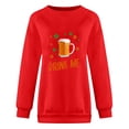 thumbnail image 3 of WREESH Womens Sweatshirts Trendy Oktoberfest T-Shirts Beer Letter Print Pullover Fall Long Sleeve Crewneck Tee Tops Casual Workout Blouse Red, 3 of 4