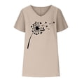 thumbnail image 4 of Birdeem T-Shirts à Imprimé à Col en V pour Femmes Mode Confortables Chemisiers Hauts pour Femme, 4 of 6