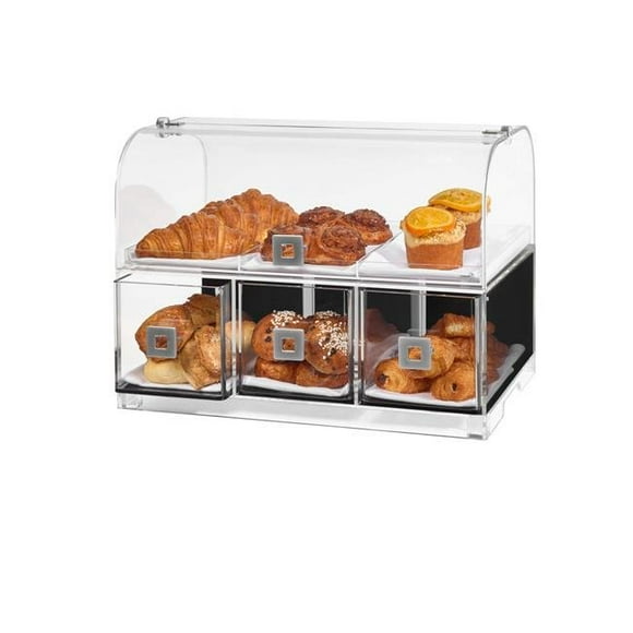 Dome 3 Drawer Bakery with 3 Row Divider Tray