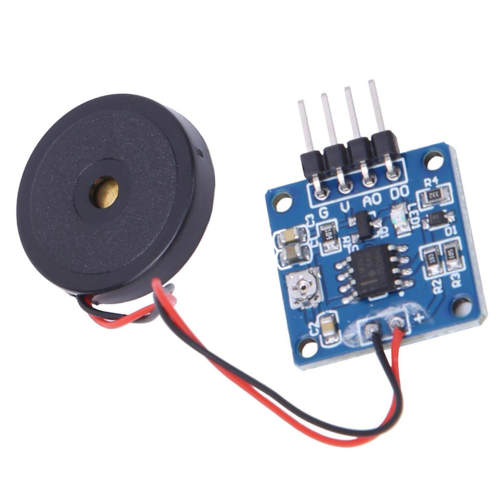 5.0V DC AD/DO Piezoelectric Vibration Tapping Sensor Vibration Switch Module 
