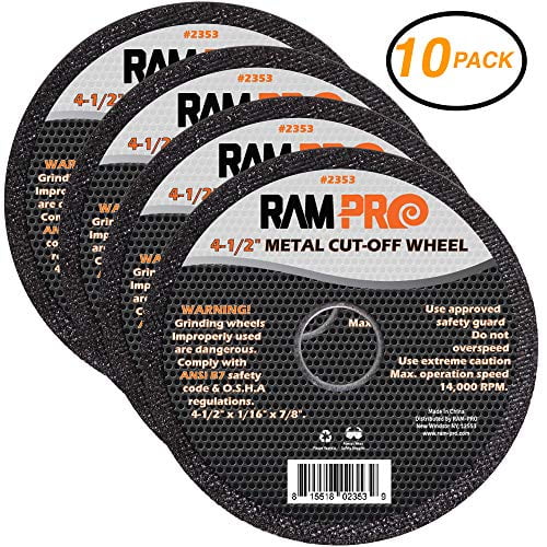 50 Pack 4-1/2 4.5 Inch Metal Cut off Wheel Disc for Die Grinder 1 16 Thick for sale online 