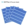 thumbnail image 3 of Uxcell Reflective Stickers, 20in4 Sets 4.5x1 Inch Adhesive Caution Warning Safety Tape Strips, Light Blue, 3 of 5
