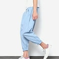 thumbnail image 6 of Men's Casual Pants Lantern Pants Linen Pants Fashionable Harlen Pants Leggings Regular Straight Pant Blue 4XL, 6 of 8