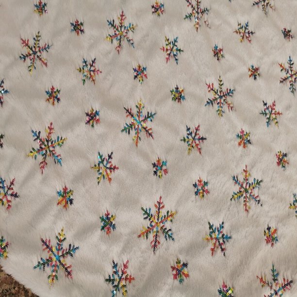 Falda de árbol de Navidad, tapete blanco de piel sintética, 78/90/122cm, adornos de fiesta en casa