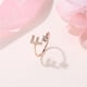thumbnail image 4 of Sonducket Anillos apilables de letras para mujer con personalidad abierta, joyería de fiesta de plata a la moda, regalo, bandas de boda de moda, Ropa, zapatos y accesorios Miscelánea Tipo 1 Sonducket AP006389-01, 4 of 6
