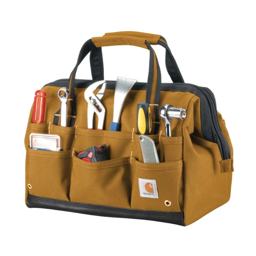 Carhartt Gear B0000351 Tool Bag Unisex Brown 14" Heavyweight 25 Pocket ERK1661