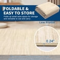 thumbnail image 4 of Washable Rug 5x7 for Dining Room Modern Minimalist Rugs Camel Non-Slip Low Pile Machine Washable Carpets Contemporary Solid Nursery Room Area Rug for Living Room Bedroom Beige, 4 of 9