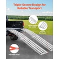 thumbnail image 3 of Vevor ZZGPDLZ2000LOI7OBV0 2000 lbs Aluminum Heavy Duty Loading Ramps with Handles - 2 Piece, 3 of 10