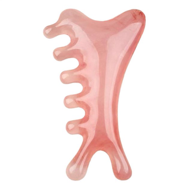 Head Massage Comb 10x6 Cm Resin, Nose Scraper, Eye Massager, Facial Tool, Scalp Massage