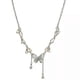 thumbnail image 1 of Bohemian Crystal Butterfly Choker Necklace Silver Pearl Butterfly Pendant Necklace Pearl Rhinestone Butterfly Chain Necklace Jewelry for Women, 1 of 5