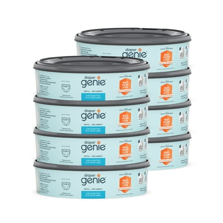 UPC: 0666594205490 | Diaper Genie Diaper Disposal Pail System Blue Refills  1 Year Supply  8 Pk