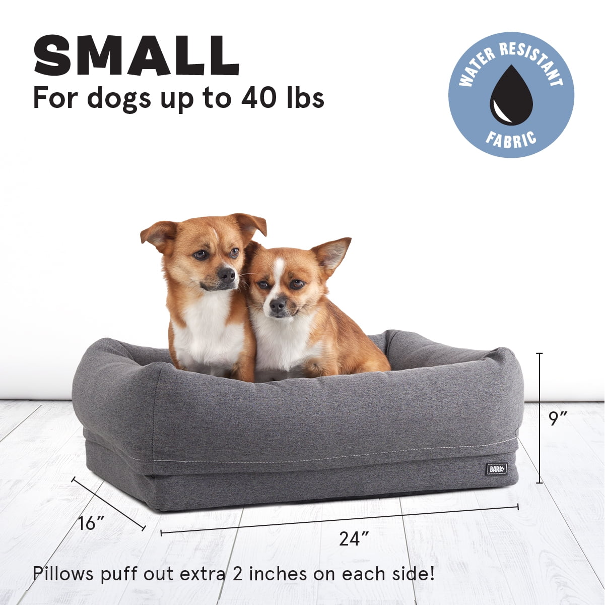 BARK 2 in 1 Memory Foam Dog Bed Orthopedic Joint Relief Waterproof Machine Washable Walmart