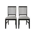 thumbnail image 3 of Castle Place Heritage Vertical Wooden Dining Chairs, Black, Set of 2, 3 of 9