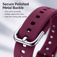 thumbnail image 3 of LEHOZIHEQ Silicone Watch Band, with Metal Buckle, Replacement Wrist Strap 3 41mm, Soft Comfortable Watch Accessory for Smart Watch Daily Use, 3 of 8