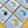 thumbnail image 3 of Set of 25 First Day of School Gifts for Students,Smiley Face Keychains, Enamel Pendants,Classroom Rewards for Kids, Back to School Party Favors for Teachers, 3 of 7