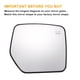 thumbnail image 3 of Reemplazo de vidrio del espejo retrovisor del lado derecho del pasajero Unique Bargains 1 Pcs con vidrio blanco calefaccionado y ajuste trasero para Jeep Compass, 3 of 6