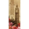 thumbnail image 2 of Harbick, N. 8x14 White Modern Wood Framed Museum Art Print Titled - Love London, 2 of 4